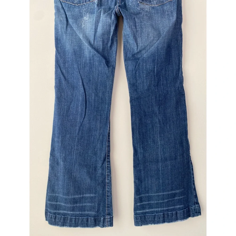 Citizens‎ of Humanity Women Danaway Jeans 31 Blue Low Rise Full Leg Flare Y2K